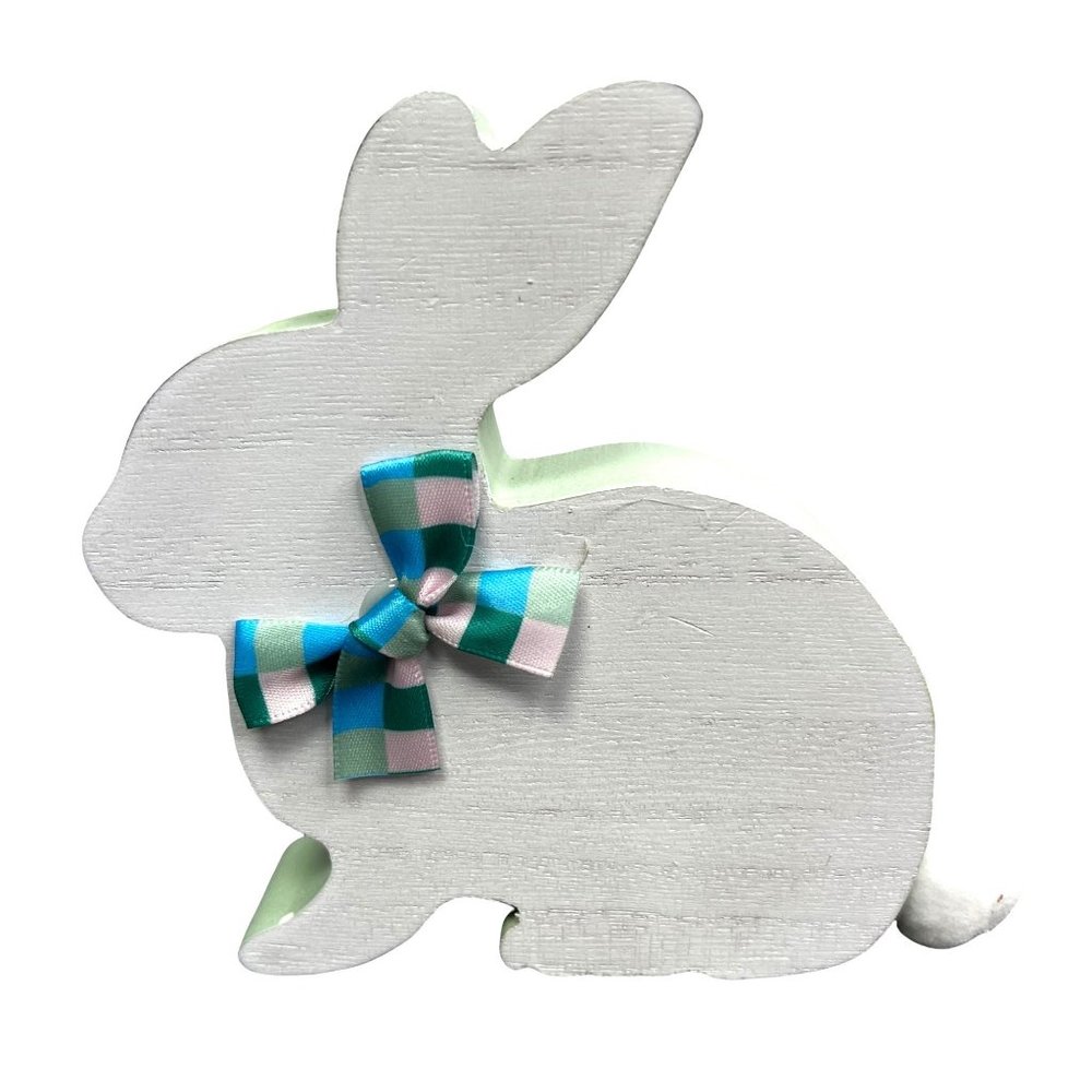 Spritz Target Wood Easter Bunny Decoration White Farmhouse Tier Tray Wooden